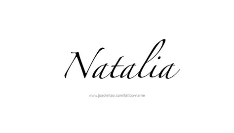 Natalia Name Tattoo Designs