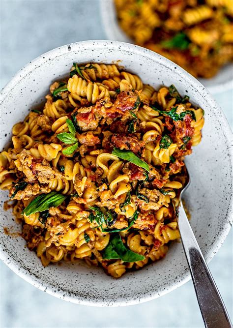 If using ground turkey for instant pot meatloaf, add an extra 2 teaspoons of worcestershire sauce. Instant Pot Creamy Tomato Pasta with Ground Turkey & Spinach | Recipe | Ground turkey pasta ...