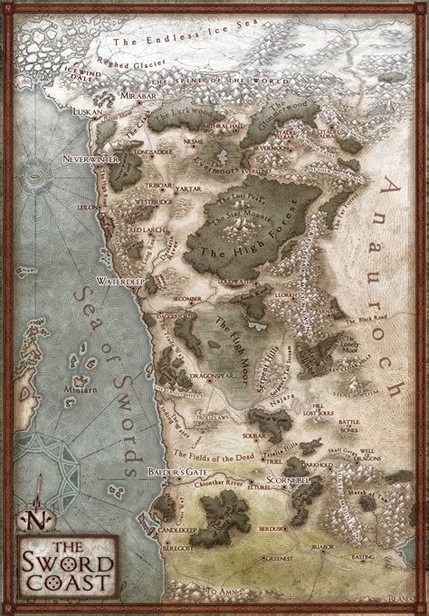 My Realms A New Map Of The Sword Coast Update Hex Map