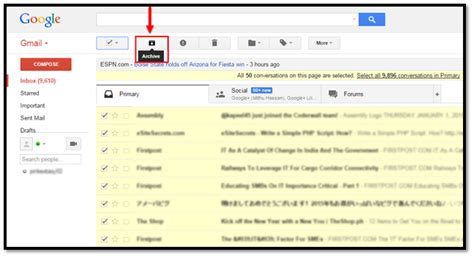How to archive all emails in Gmail inbox | gmail-and-yahoo-tips ...