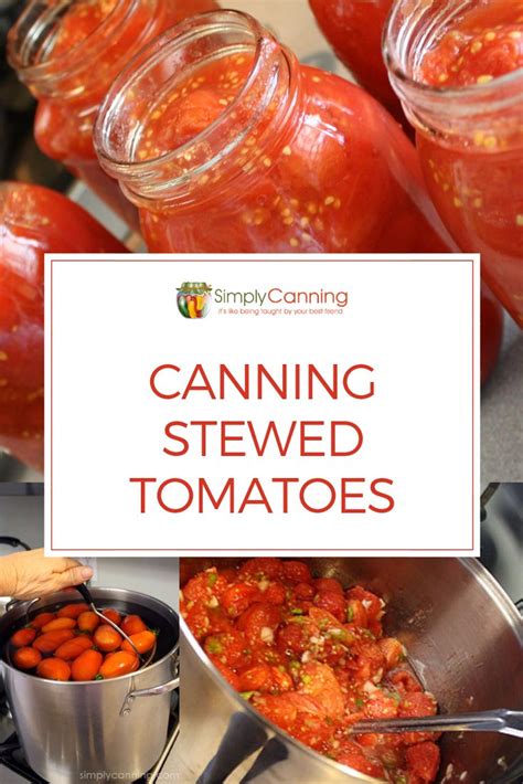 Canning Stewed Tomatoes Recipe Recipe Stewed Tomatoes Canning
