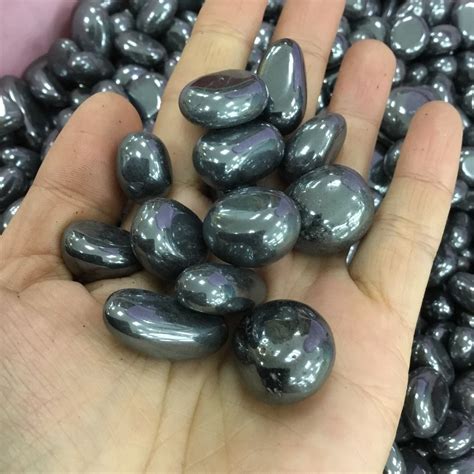 Natural Polished Hematite Stone Mineral Crystal Tumbled Stones For Sale