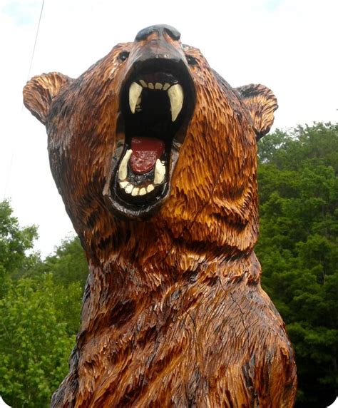 Chainsaw Wood Carved Bears Chainsaw Carving Artists Chainsaw Craver