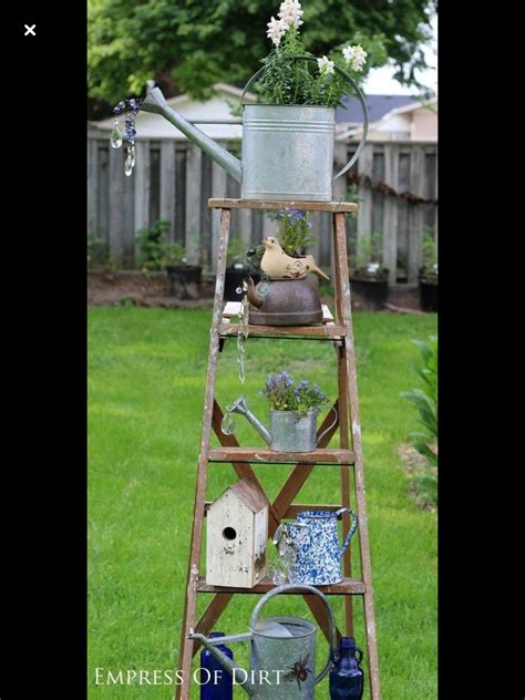 Pin By Jakagr On Gardens Garden Ladder Garden Crafts Diy Rustic