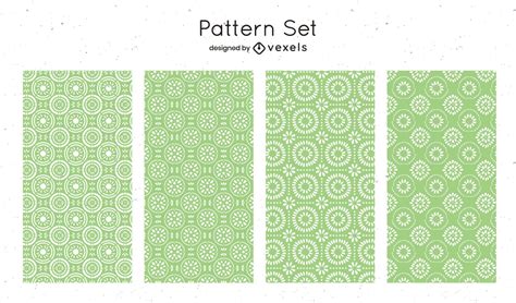 Green Geometric Pattern Design Vector Download