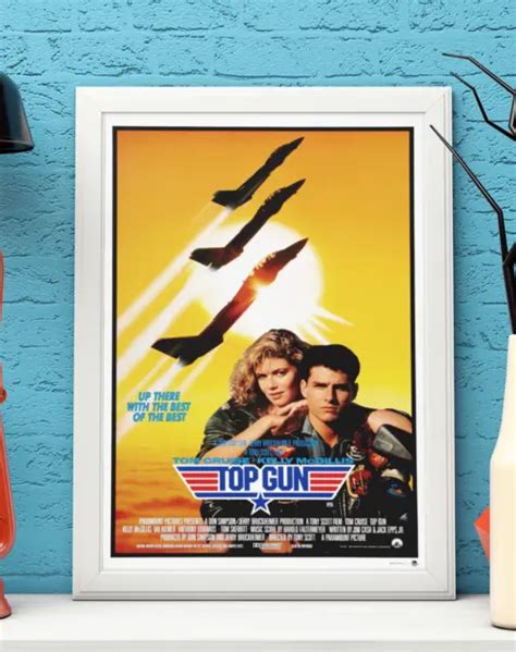 Vintage Top Gun 80s Classic Movie Film Poster Print Picture A3 A4 634