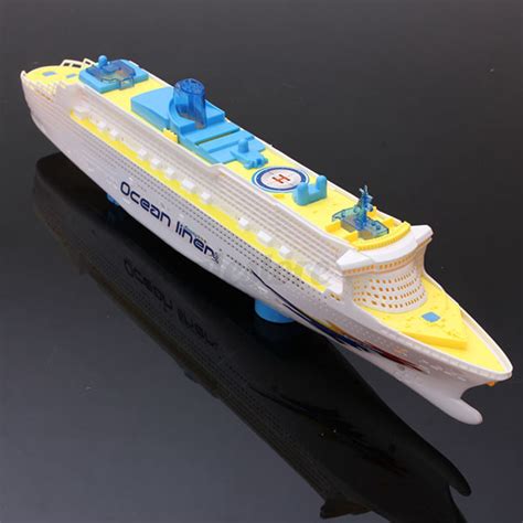 Ocean Liner Cruise Ship Boat Electric Toy Flash Led Light Sound Kid