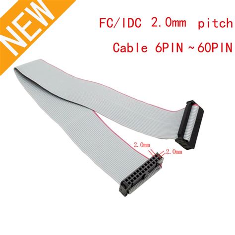 DIC MM Pitch FC PIN CM JTAG ISP DOWNLOAD CABLE Gray Flat Ribbon Data