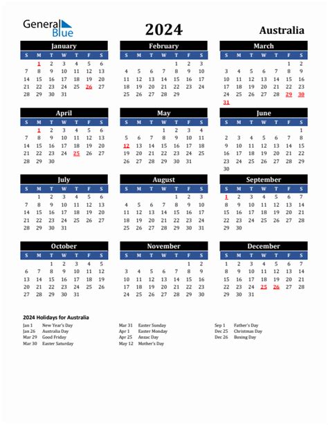 February 2024 Calendar With Holidays Australia Vs Nydia Arabella