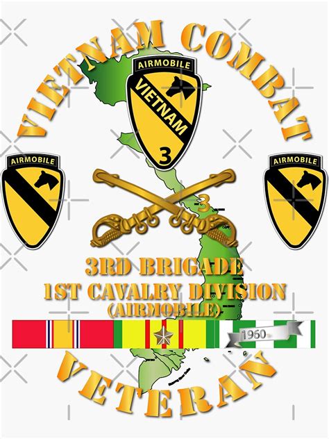 Army Vietnam Combat Cavalry Veteran W 3rd Brigade 1st Cav Div