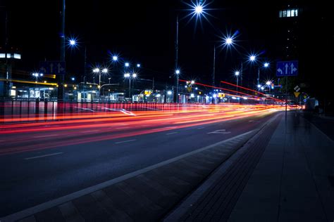 Blur Cars City Commuting Dark Downtown Evening Expressway Fast