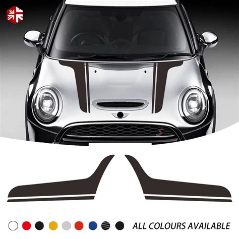 Auto Tuning And Styling Mini R53 Cooper S Bonnet Vinyl Stripes Decal