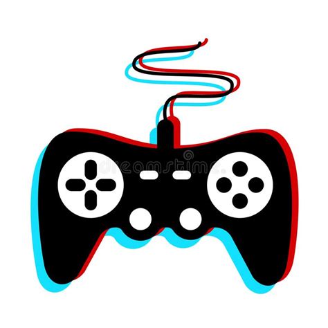 Computer Joystick Or Video Game Controller Or Console For Playing Device Element Of Gaming And