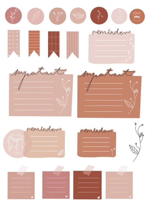 Bullet Journal Printables Stickers
