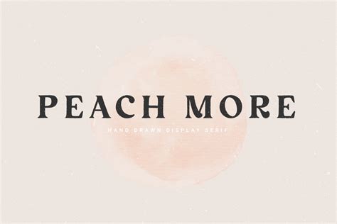 Peach More Font Prioritype Fontspace