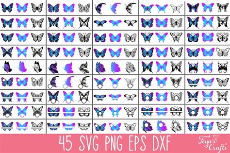 Layered Butterfly Svg Bundle Layered Butterflies Svg Etsy