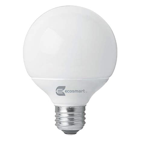 Ecosmart 40w Equivalent Soft White G25 Cfl Light Bulb 2 Pack Esbg8092