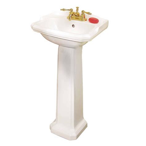 Consider a pedestal sink or corner pedestal sink. Cloakroom pedestal sink Space Saver Grade A Vitreous China