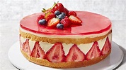Recipe: Traditional strawberry fraisier cake | Sainsbury's