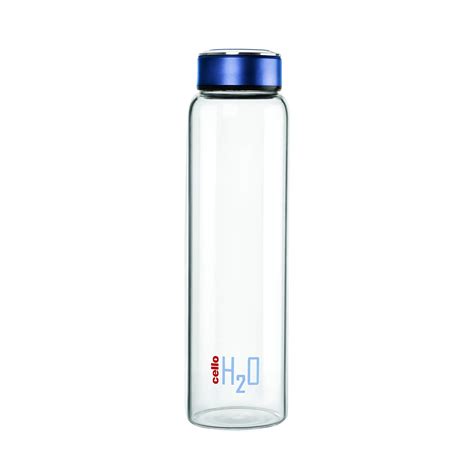 Buy Cello H2o Glass Water Bottle 1 Litre Blue Online At Low Prices In