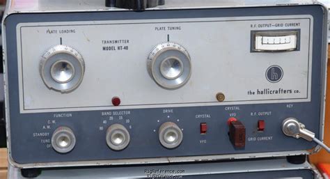 Hallicrafters HT-40A, Desktop HF/VHF Transmitter | RigReference.com