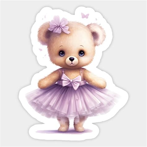 Cute Teddy Bear Cute Teddy Bear Sticker TeePublic