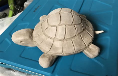 Turtle Version Pre Bisque Hand Built Pottery Ceramic Turtle