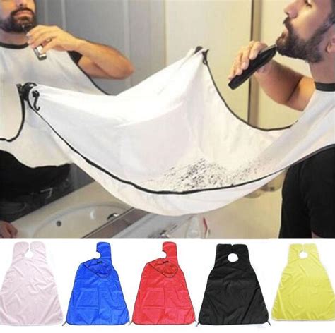 120x80cm Waterproof Man Pongee Beard Care Shave Apron Bib Trimmer