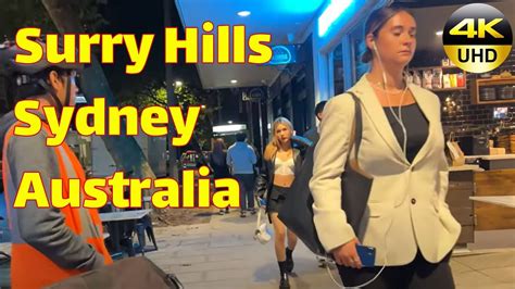 Night Walk In Surry Hills NSW Australia Sydney Walking Tour YouTube