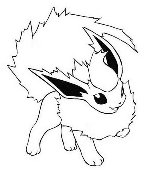 Flareon Pokemon Coloring Pages Printable In 2022 Pokemon Coloring