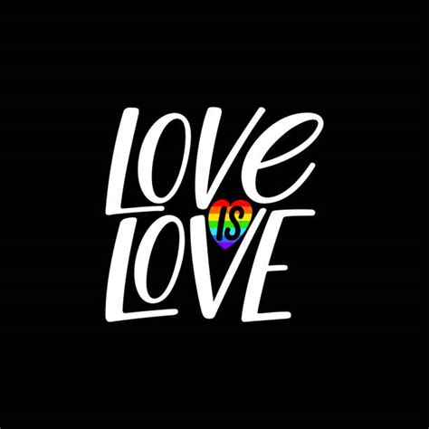 Silhouette Of The Gay Pride Heart Illustrations Royalty Free Vector