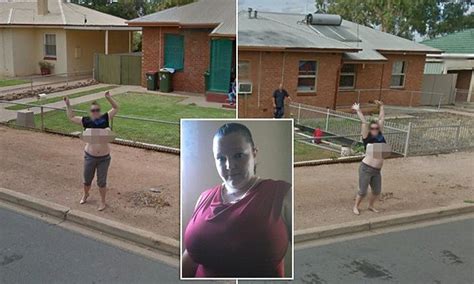 Google Street View Catches Degree View Of Woman S Size K Boobs Daily Mail Online