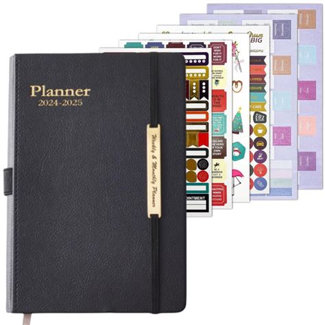 Buy 2024 2025 Leather Planner Weekly And Monthly 18 Months Book 2024