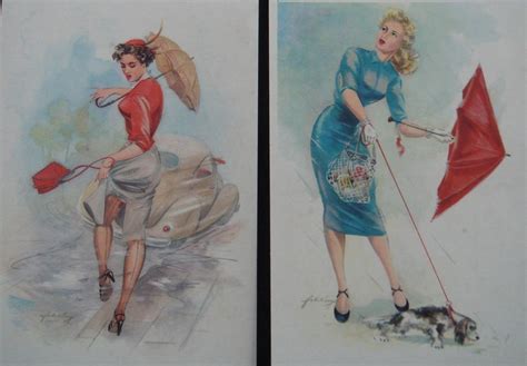 Vintage 1950s Postcards 50s Heinz Fehling Pin Up Girls Postcard Set Of