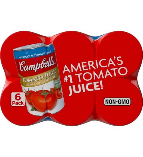Campbells Tomato Juice 55 Oz 6 Pack
