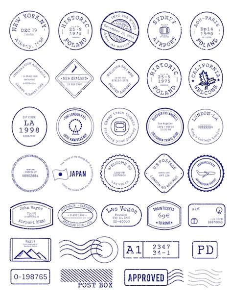 Stamp Design Vectors And Illustrations For Free Download Freepik