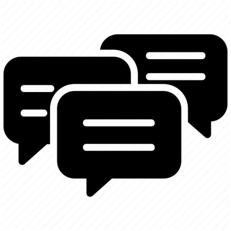 Chat Bubbles Chatroom Chatting Communication Group Chat Icon