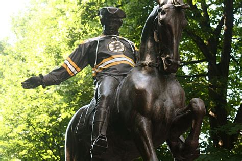 Boston North End Paul Revere Wearing Bruins Jersey Bruins Bruins