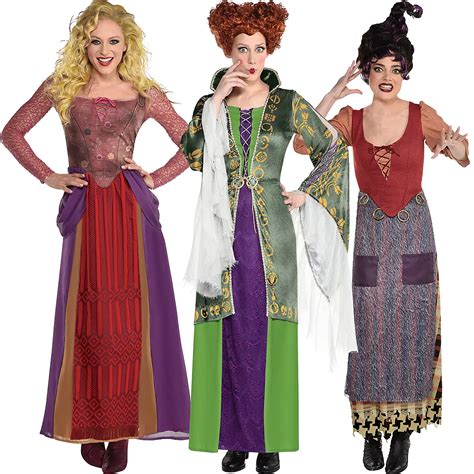 sanderson sisters group costumes for adults disney hocus pocus party city