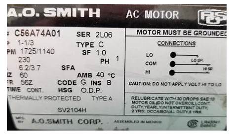 ao smith motors wiring diagram