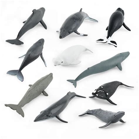 Buy Simulation Marine Sea Life Whale Figurines Beluga Humpback Whale