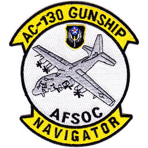 Ac 130 Gunship Aerial Gunner Afsoc Patch Specialty Patches Air