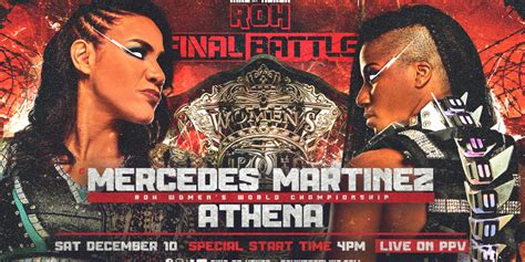 Roh Womens Title Match Added To Final Battle Ppv