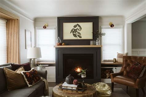 Traditionally, fireplaces were all about keeping a home warm during the cold season and they weren't focal points in the living room. MODERN LIVING SPACE DESIGN WITH FIREPLACE : ONE ROOM CHALLENGE - WEEK 6 - CLARK + ALDINE