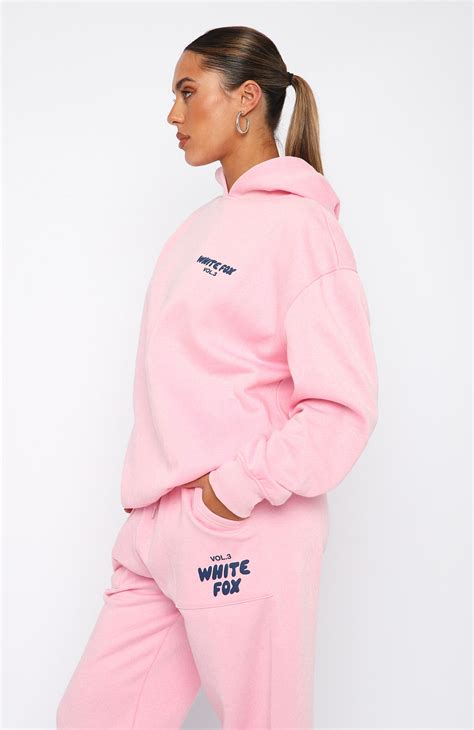 Offstage Hoodie Posy Pink White Fox Boutique Us