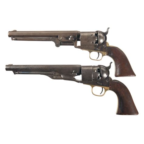 two colt percussion revolvers a colt model 1851 navy percussion revolver