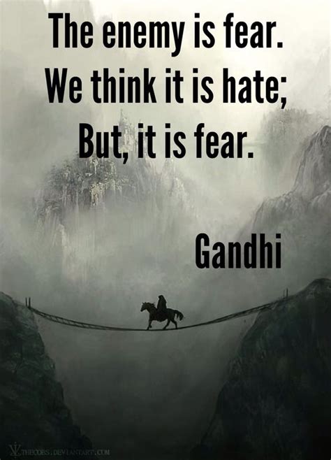 Best 25 finding love quotes ideas on pinterest. The enemy is fear. We think it is hate, but its is fear ...