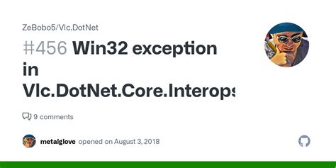 Win32 Exception In Vlcdotnetcoreinteropsdll · Issue 456 · Zebobo5