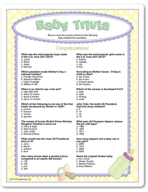 Fun Baby Shower Quiz Questions Fun Baby Shower Games Baby Jeopardy