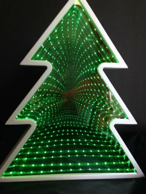 Christmas Tree Infinity Light Mirror 3d Led Tunnel Table Lamp Battery
